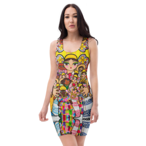 Vestido ceñido - Mami con Muñecos