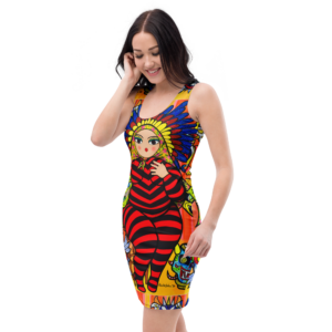 Vestido ceñido - Mami Diablica con Máscaras