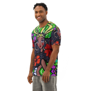 Camiseta de algodón de cuello redondo para hombre - Jungle Queen