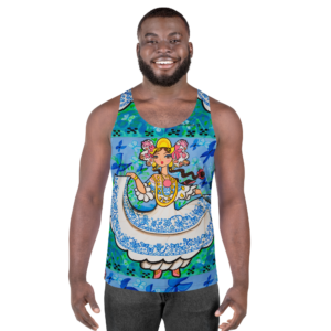 Camiseta de tirantes para hombres - Mami Morfo Azul