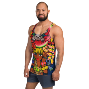 Camiseta de tirantes para hombres - Bruja Tropical