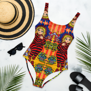 Vestido de baño - Mami Diablica con Máscaras