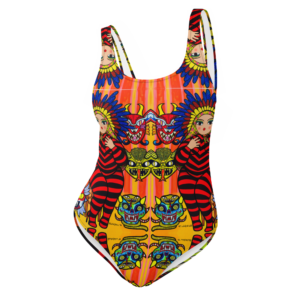 Vestido de baño - Mami Diablica con Máscaras