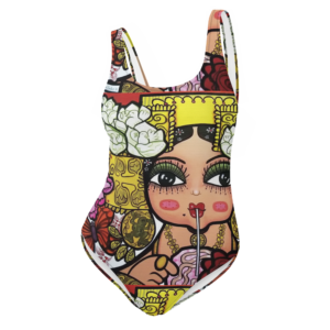 Vestido de baño - Mami Niña Comiendo Raspa'o