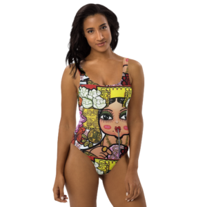 Vestido de baño - Mami Niña Comiendo Raspa'o