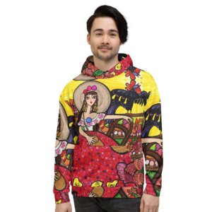 Hoodie unisex - La Mami del Gallo Vicente