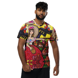 Camiseta deportiva unisex - La Mami del Gallo Vicente