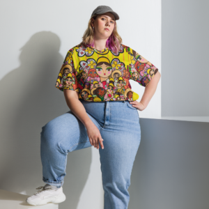 Camiseta deportiva unisex - Mami con Muñecos