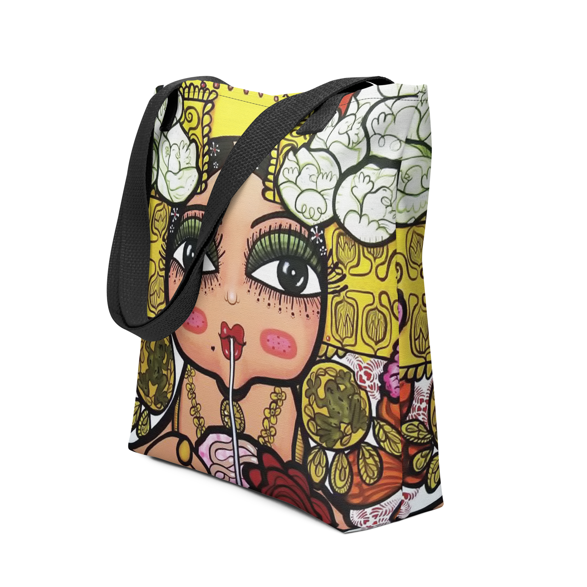 Bolso de mano - Mami Niña Comiendo Raspa'o