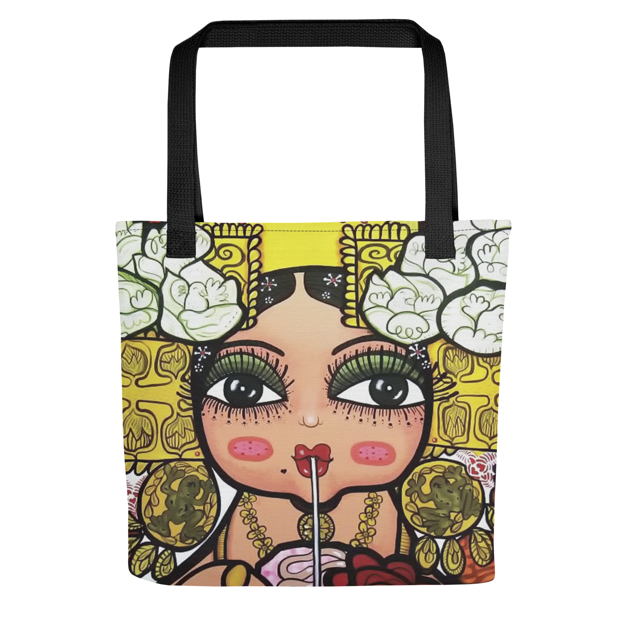 Bolso de mano - Mami Niña Comiendo Raspa'o - Image 3