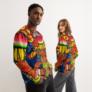 Sudadera de algodón unisex - Bruja Tropical