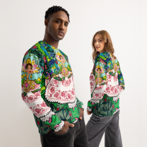 Sudadera de algodón all over unisex - Mami Bailando en la Selva