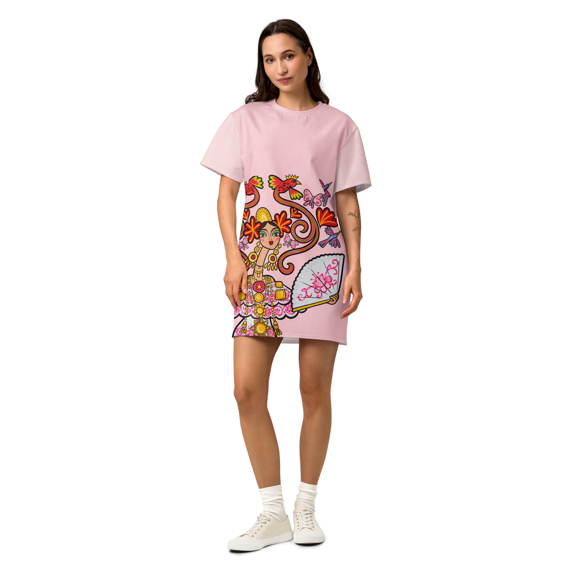Cotton t-shirt dress - Image 8