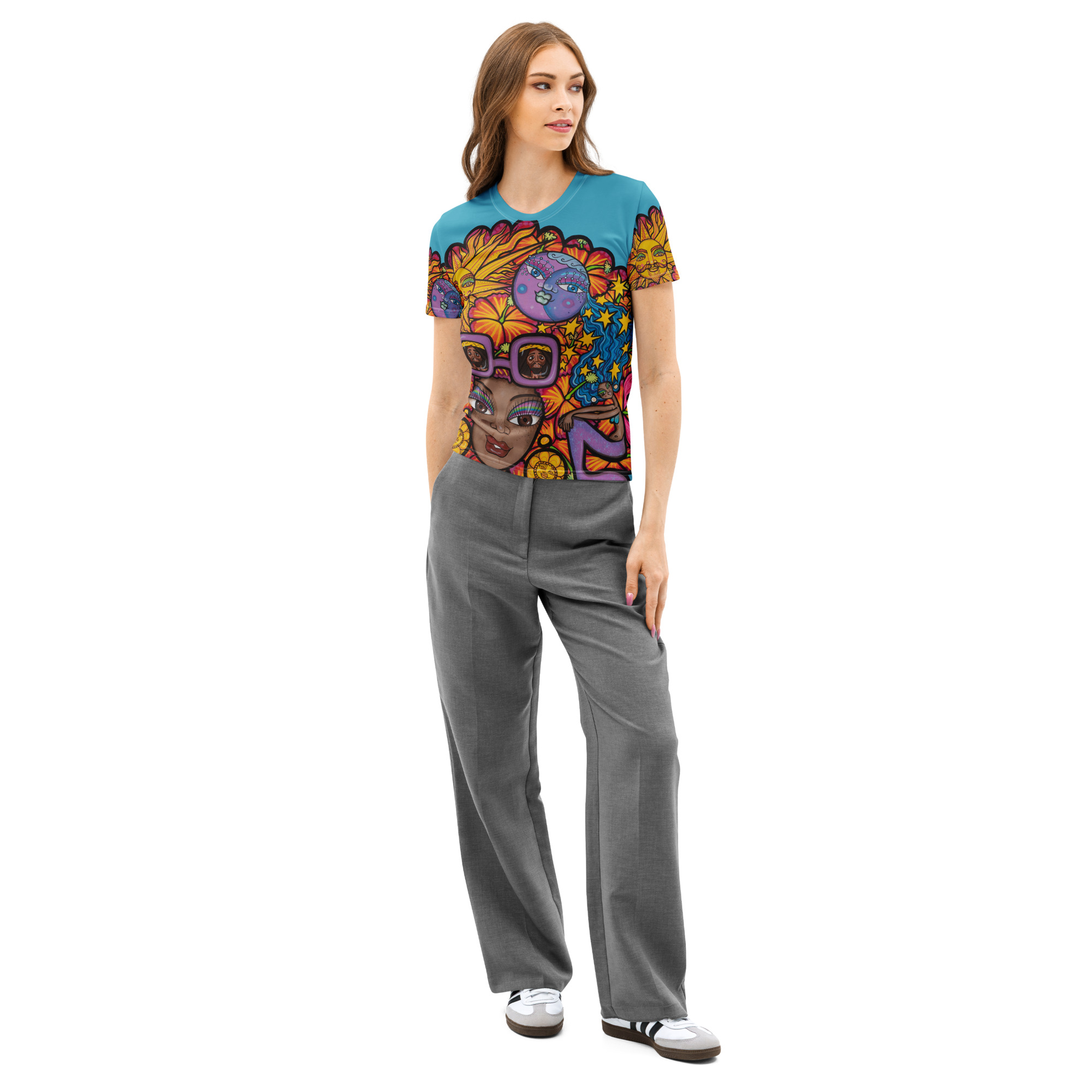 Women’s cotton crew neck t-shirt - Image 2
