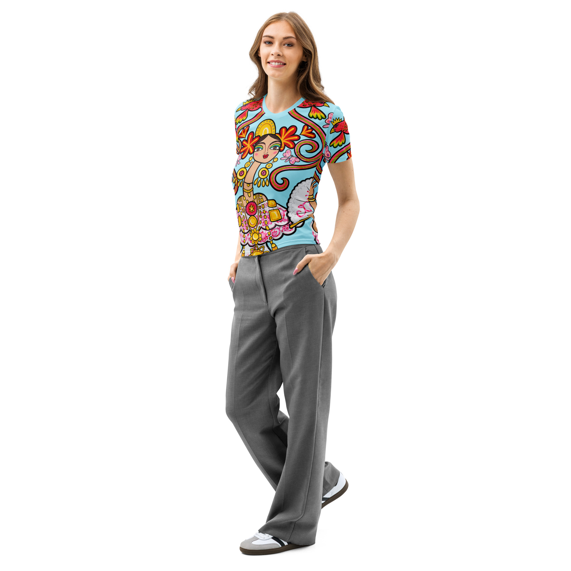 Women’s cotton crew neck t-shirt - Image 8