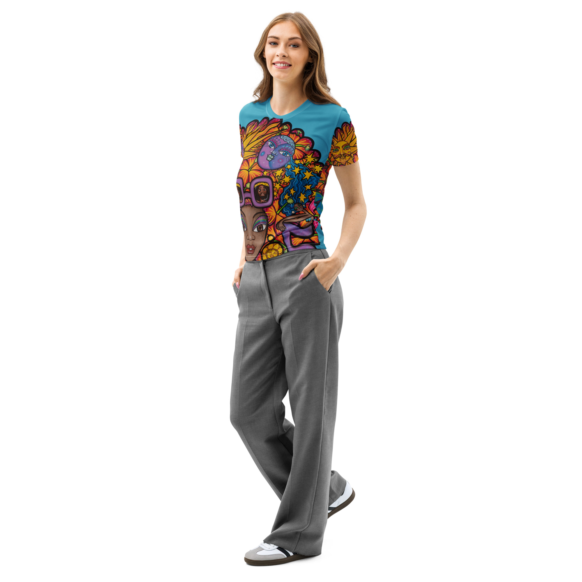Women’s cotton crew neck t-shirt - Image 3